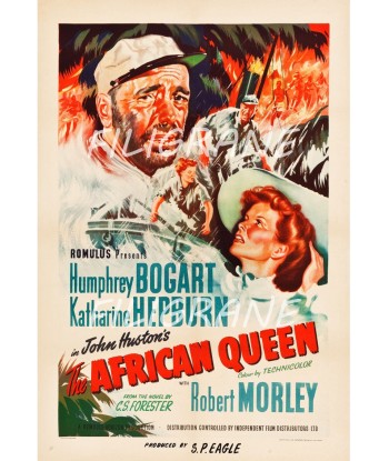 THE AFRICAN QUEEN FILM Rtum-POSTER/REPRODUCTION d1 AFFICHE VINTAGE Les magasins à Paris