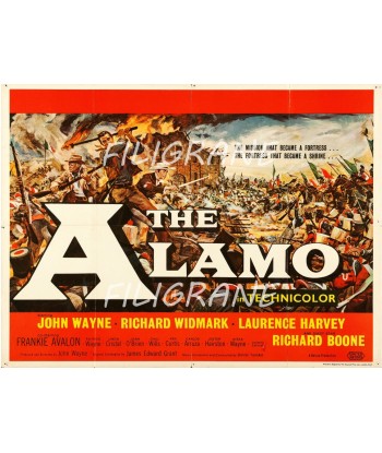 THE ALAMO FILM Rves-POSTER/REPRODUCTION d1 AFFICHE VINTAGE le concept de la Pate a emporter 