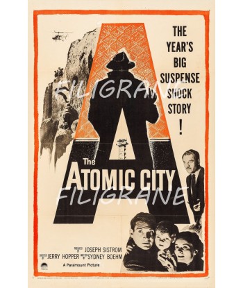 THE ATOMIC CITY FILM Rkht-POSTER/REPRODUCTION d1 AFFICHE VINTAGE livraison et retour toujours gratuits