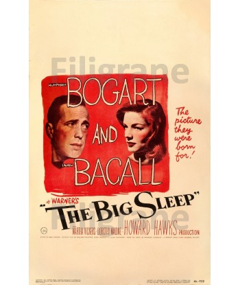 THE BIG SLEEP FILM Rrys-POSTER/REPRODUCTION d1 AFFICHE VINTAGE la colonne vertébrale