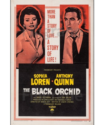 THE BLACK ORCHID FILM Rzia-POSTER/REPRODUCTION d1 AFFICHE VINTAGE Par le système avancé 