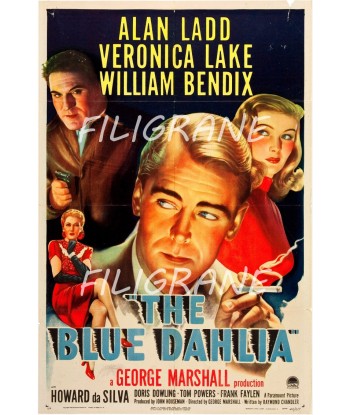 THE BLUE DAHLIA FILM Rbrc-POSTER/REPRODUCTION d1 AFFICHE VINTAGE commande en ligne