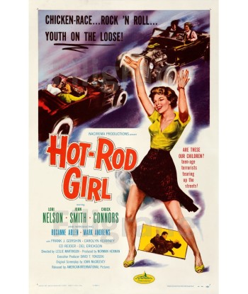 HOT ROD GIRL FILM Rukh-POSTER/REPRODUCTION d1 AFFICHE VINTAGE Vous souhaitez 