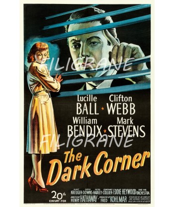 THE DARK CORNER FILM Rcma-POSTER/REPRODUCTION d1 AFFICHE VINTAGE Economisez 