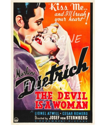 THE DEVIL is a WOMAN FILM Rbhh-POSTER/REPRODUCTION d1 AFFICHE VINTAGE À commander