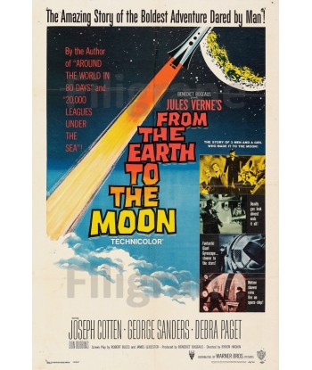 THE EARTH to the MOON FILM Rrpv-POSTER/REPRODUCTION d1 AFFICHE VINTAGE les muscles