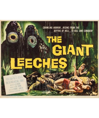 THE GIANT LEECHES FILM Rbxn-POSTER/REPRODUCTION d1 AFFICHE VINTAGE sur le site 