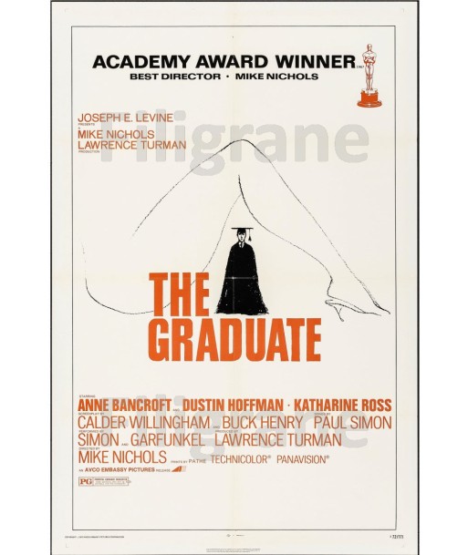 THE GRADUATE FILM Rbge-POSTER/REPRODUCTION d1 AFFICHE VINTAGE suggérées chez