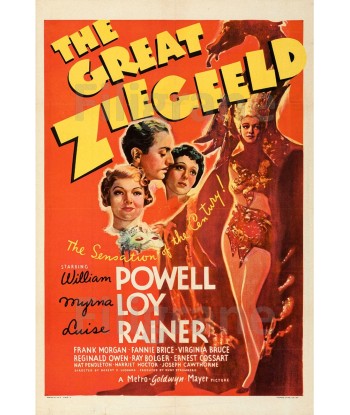 THE GREAT ZIEGFELD FILM Rbbd-POSTER/REPRODUCTION d1 AFFICHE VINTAGE pas cheres