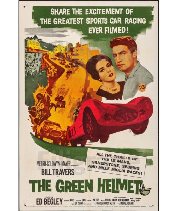 THE GREEN HELMET FILM Rdmj-POSTER/REPRODUCTION d1 AFFICHE VINTAGE la livraison gratuite