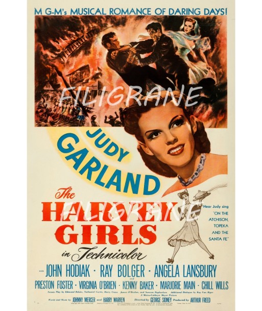 THE HARVEY GIRLS FILM Rumu-POSTER/REPRODUCTION d1 AFFICHE VINTAGE de pas cher