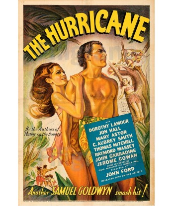 THE HURRICANE FILM Rwfx-POSTER/REPRODUCTION d1 AFFICHE VINTAGE Pour