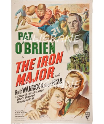 THE IRON MAJOR FILM Rnwv-POSTER/REPRODUCTION d1 AFFICHE VINTAGE ou a consommer sur place