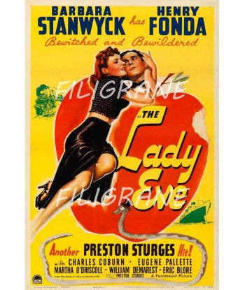 THE LADY EVE FILM Rbiu-POSTER/REPRODUCTION d1 AFFICHE VINTAGE à prix réduit toute l'année