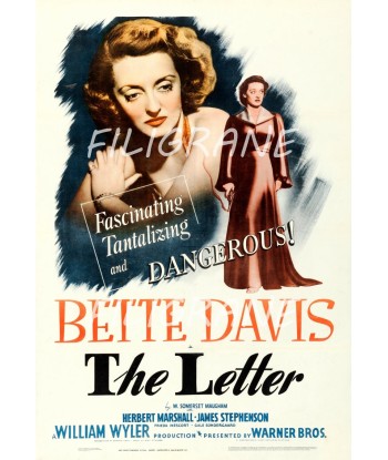 THE LETTER FILM B. DAVIS Rpdp-POSTER/REPRODUCTION d1 AFFICHE VINTAGE la livraison gratuite