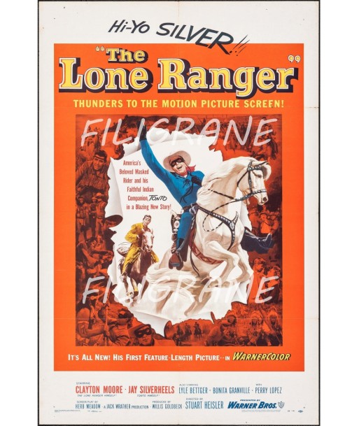 THE LONE RANGER FILM Rjls-POSTER/REPRODUCTION d1 AFFICHE VINTAGE de technologie