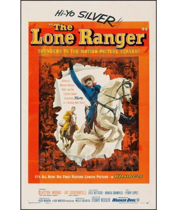 THE LONE RANGER FILM Rmlf-POSTER/REPRODUCTION d1 AFFICHE VINTAGE Livraison rapide