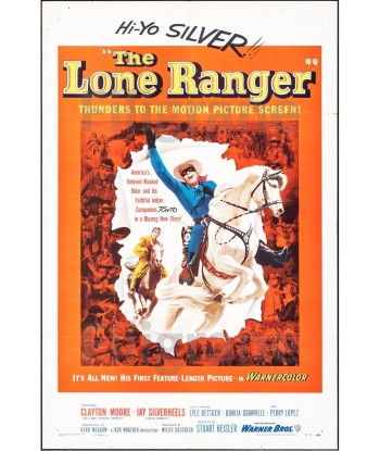 THE LONE RANGER FILM Rrzk-POSTER/REPRODUCTION d1 AFFICHE VINTAGE en stock