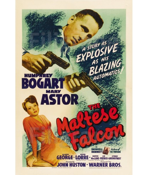 THE MALTESSE FALCON FILM Raaz-POSTER/REPRODUCTION d1 AFFICHE VINTAGE En savoir plus