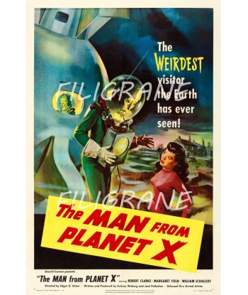 THE MAN from PLANET X FILM Rjjf-POSTER/REPRODUCTION d1 AFFICHE VINTAGE votre restaurant rapide dans 