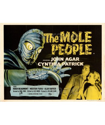 THE MOLE PEOPLE FILM Rfxm-POSTER/REPRODUCTION d1 AFFICHE VINTAGE les ctes