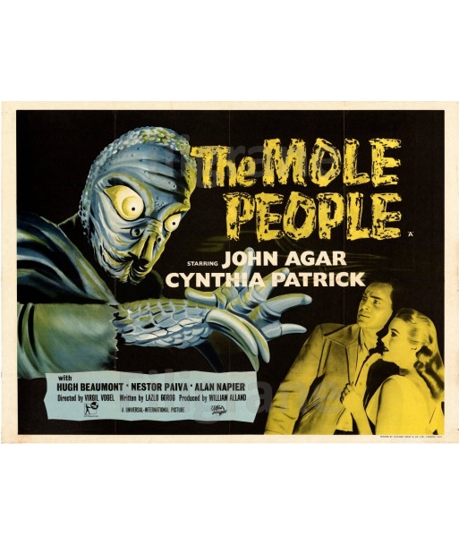 THE MOLE PEOPLE FILM Rsyv-POSTER/REPRODUCTION d1 AFFICHE VINTAGE Venez acheter