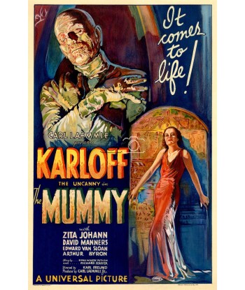 La MOMIE/The MUMMY FILM 1932 RBCD-POSTER/REPRODUCTION d1 AFFICHE VINTAGE pas cher 